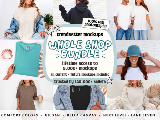 Whole Shop Bundle • 5,000+ Apparel Mockups